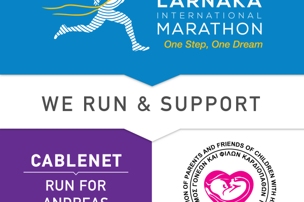 Η Ομάδα της “Cablenet: Run for Andreas Mavrides” στον ρυθμό του Radisson Blu Διεθνούς Μαραθωνίου Λάρνακας