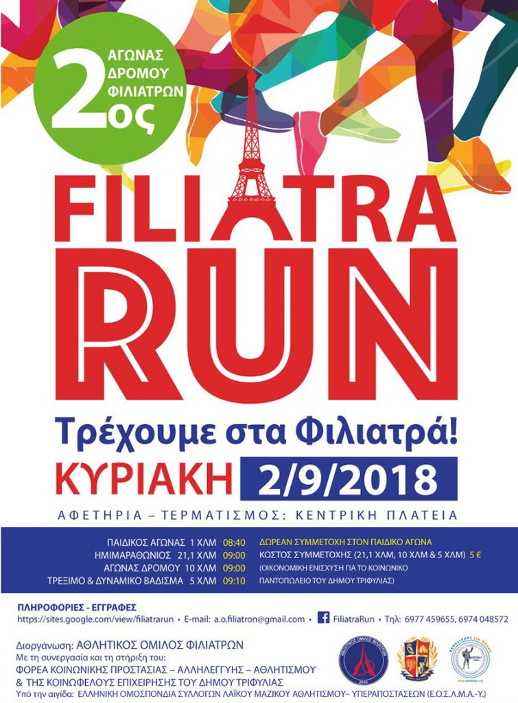 Filiatra Run 2018 - Αποτελέσματα